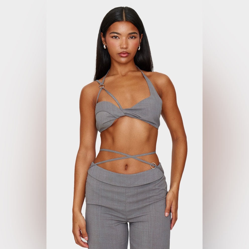 Gray Two Piece Set